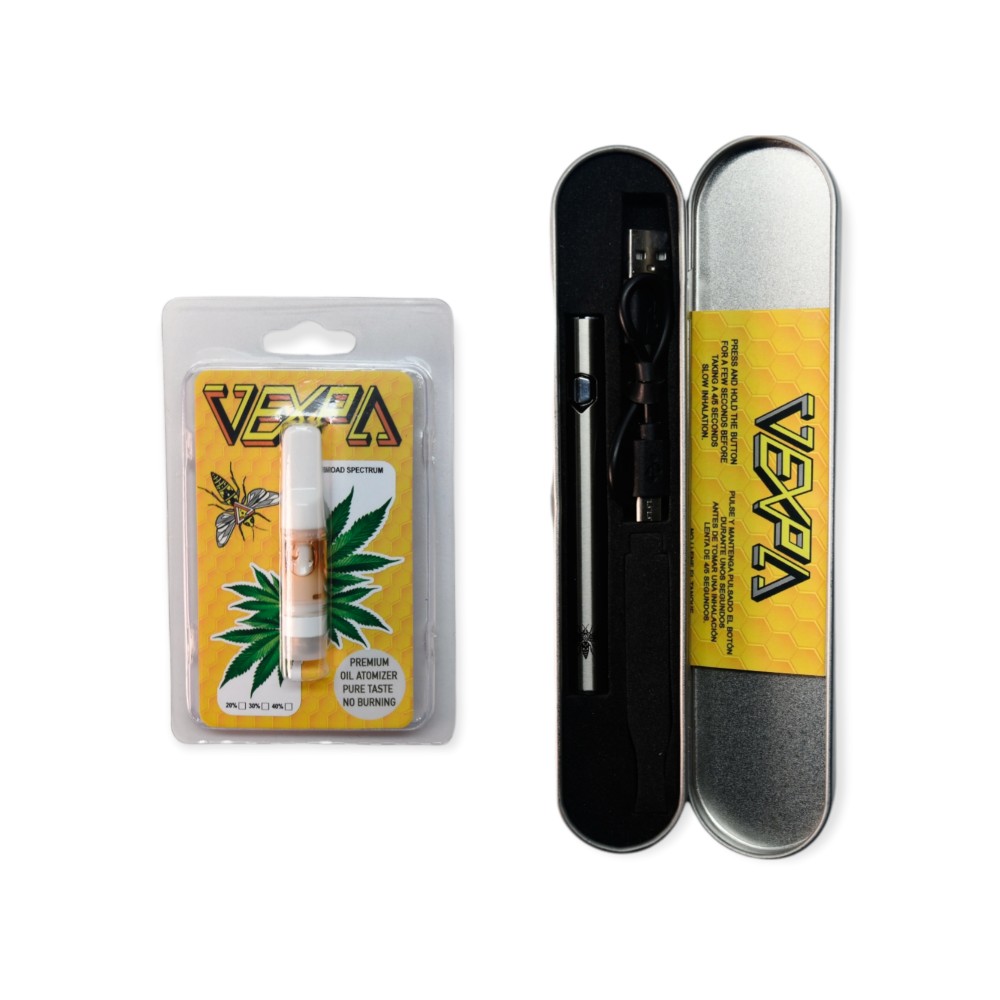 Vape + 40% broad spectrum CBD cartridge